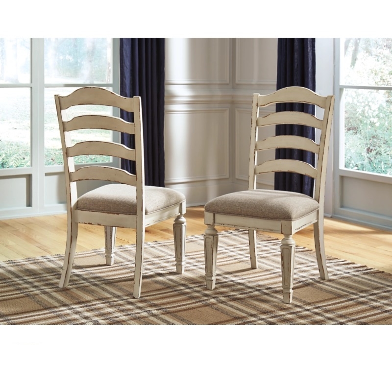 Maklaine Set of 7 Counter Height Dining Table & Ladderback Side Chairs
