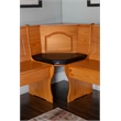 Maklaine Transitional Faux Leather Cushion Set for Nook in Black
