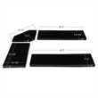 Maklaine Transitional Faux Leather Cushion Set for Nook in Black