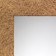 Maklaine Handwoven Coastal Seagrass Rattan Floor Mirror in Natural