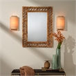 Maklaine Raffia Wicker/Rattan 1-Light Wall Sconce in Natural