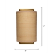Maklaine Raffia Wicker/Rattan 1-Light Wall Sconce in Natural