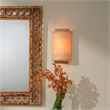 Maklaine Raffia Wicker/Rattan 1-Light Wall Sconce in Natural
