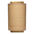 Maklaine Raffia Wicker/Rattan 1-Light Wall Sconce in Natural