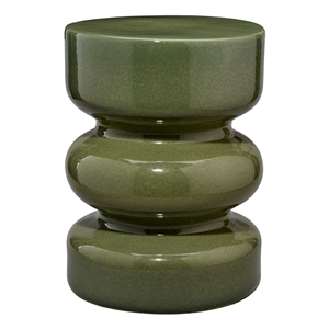 Maklaine Handmade Reactive Glaze Ceramic Garden Stool in Green