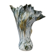 Maklaine Handmade Ceramic Ocean-Inspired Vase With Reactive Glaze in Blue