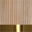 Maklaine 2-Light Handcrafted Rattan and Brass Floor Lamp in Natural Beige