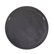 Maklaine Handcrafted Double-Banded Round Wood Wall Mirror in Natural