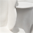 Maklaine Handmade Ceramic Paillette-Textured Decorative Vase in White