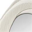 Maklaine Handcrafted Organic-Shape Resin Wall Mirror in Matte White