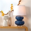 Maklaine Handcrafted Organic Curved Ceramic Decorative Vase in Cream