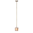 Maklaine Handmade Natural Agate Stone Pendant Light in Purple