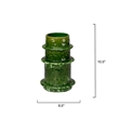 Maklaine Handmade Reactive Glaze Ceramic Decorative Vase Medium in Green