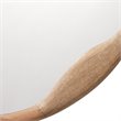 Maklaine Imperfect-Shape Round Mango Wood Wall Mirror in Natural