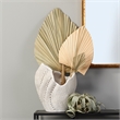 Maklaine Perforated Porcelain Decorative Moon Vase in White Matte