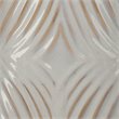 Maklaine Modern Soft-Edge Ceramic Table Lamp in White and Natural