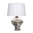 Maklaine Italian-Inspired Ceramic Table Lamp With Linen Drum Shade