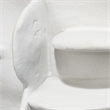 Maklaine Contemporary Handmade Paillette-Textured Ceramic Bowl in White