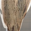 Maklaine Reactive-Glaze Ceramic Table Lamp With Linen Shade in Gray/Beige