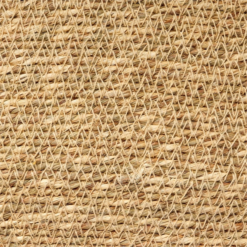 Maklaine Handwoven Seagrass Decorative Basket Set of 2 in Natural