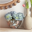 Maklaine Hand-Blown Jaspe Glass Decorative Bowl in Multi-Color