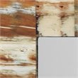 Maklaine Contemporary Faux Horn Pattern Rectangle Wall Mirror in Natural