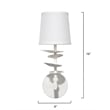Maklaine Contemporary Textured Plaster and Linen Wall Sconce in White