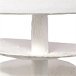 Maklaine Contemporary Textured Plaster and Linen Wall Sconce in White