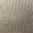 Maklaine Basketweave Ceramic Accent Table Lamp With Linen Shade in White