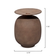 Maklaine Contemporary Textured Earthenware Decorative Vase in Brown