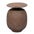 Maklaine Contemporary Textured Earthenware Decorative Vase in Brown