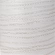 Maklaine Hand-Glazed Textured Ceramic Table Lamp With Linen Shade in White
