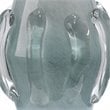 Maklaine Handblown Art Glass Table Lamp With Linen Shade in Blue