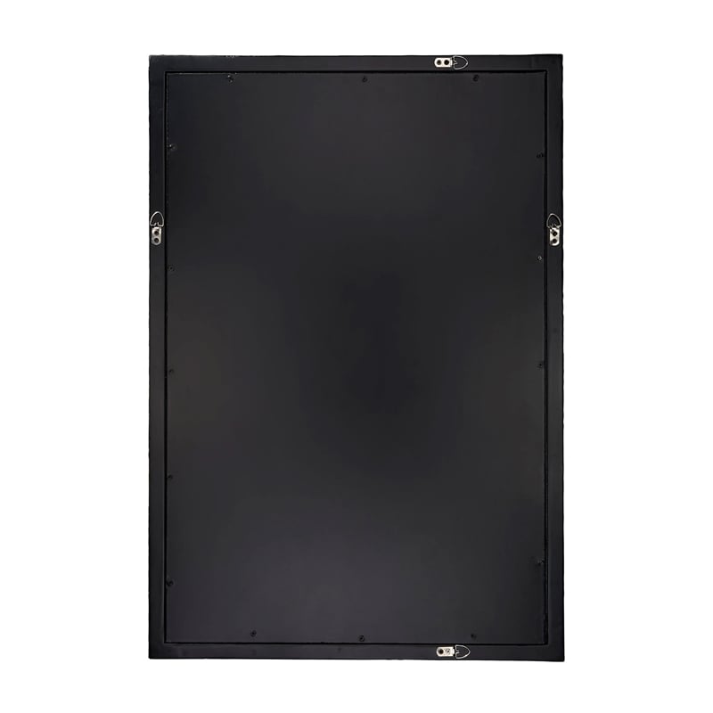 Maklaine Handcrafted Mother of Pearl Rectangle Wall Mirror in Gray