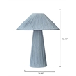 Maklaine Artisan Jute-Wrapped Table Lamp With Jute Cone Shade