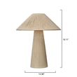 Maklaine Artisan Jute-Wrapped Table Lamp With Cone Shade in Natural