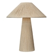 Maklaine Artisan Jute-Wrapped Table Lamp With Cone Shade in Natural