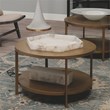 Maklaine Contemporary Natural Alabaster Stone Decorative Tray in Beige