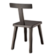 Maklaine Hand-Carved Mango Wood Dining Chair With Tapered Legs