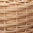 Maklaine Handwoven Rattan Table Lamp With Linen Shade and Acrylic Base