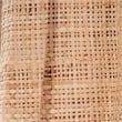 Maklaine Contemporary Natural Raffia Oval Wall Mirror With MDF Backing