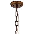 Maklaine Contemporary Mango Wood Beaded Pendant Light in Slate Blue