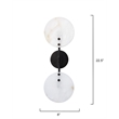 Maklaine Contemporary Natural Alabaster Wall Sconce in Bronze
