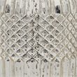 Maklaine Mercury Glass Table Lamp With Linen Shade in Silver