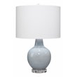 Maklaine Contemporary Blue Reactive Glaze Ceramic Table Lamp in Blue