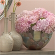 Maklaine Contemporary Hand-Blown Decorative Glass Bowl in Multi-Color