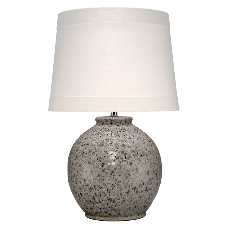 Maklaine Contemporary Reactive Glaze Ceramic Table Lamp in Brown