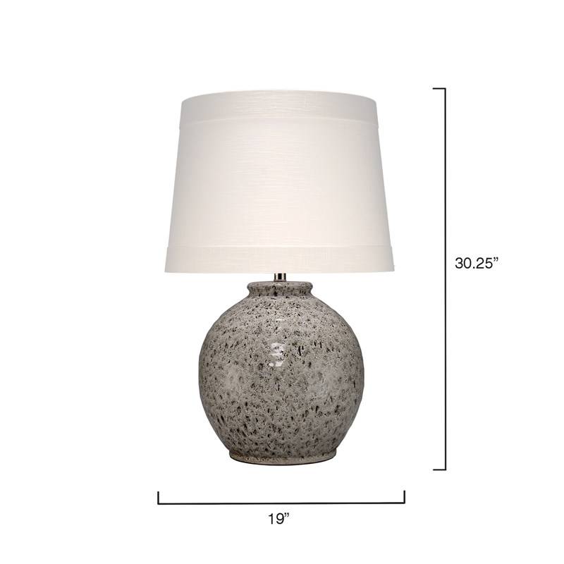 Maklaine Contemporary Reactive Glaze Ceramic Table Lamp in Brown