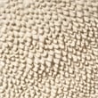 Maklaine Organic Fiberglass Side Table With Textured Finish in Cream