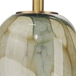 Maklaine Contemporary Hand-Blown Glass Pendant Light in Pale Blue